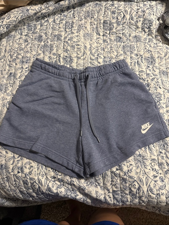 Nike Pants - Nike Women's Heather Slate Blue Athletic Drawstring Shorts